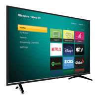 Hisense Roku TV 40H4009 Quick Setup Manual