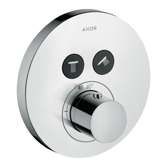 Axor ShowerSelect Round 36723000 Instructions For Use/Assembly Instructions