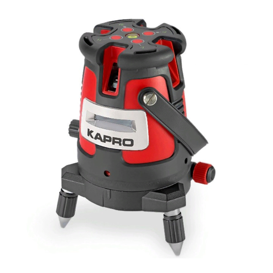 Kapro MIXED PROLASER 875RG Manuals
