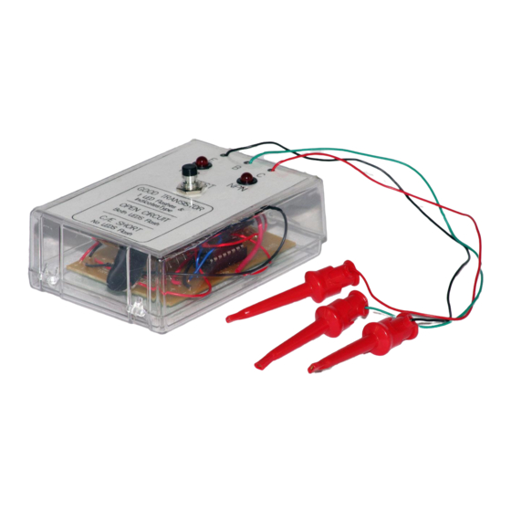 SCORPIO TECHNOLOGY TRANSISTOR TESTER Quick Start Manual