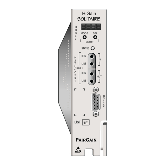 ADC PAIRGAIN HiGain HDSL2 Manual