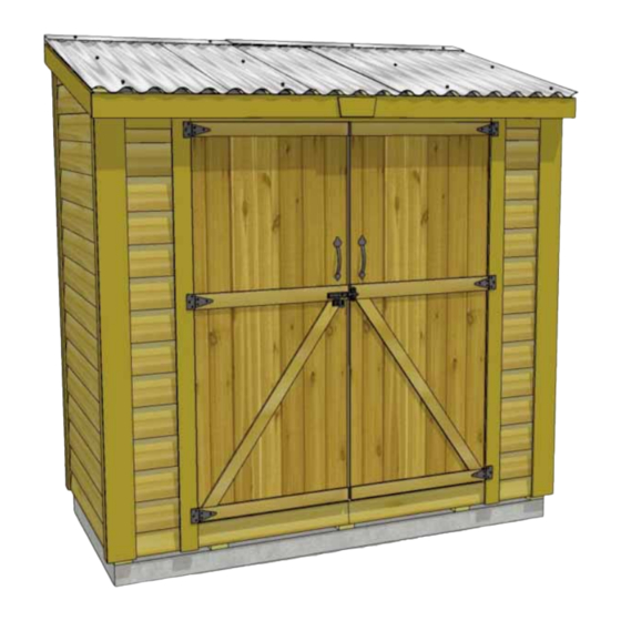 User Manuals: OLT SS84-D-METAL Outdoor Storage Shed