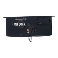 American Dj MB DMX II User Instructions
