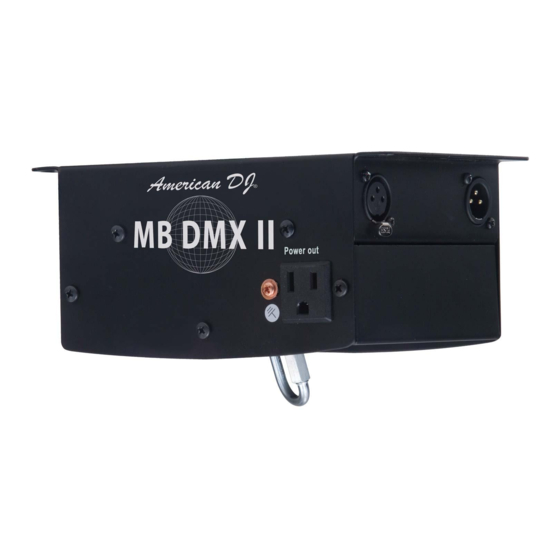 American DJ MB DMX II User Instructions