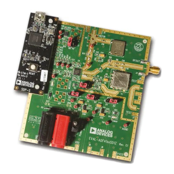 Analog Devices EV-ADF411XSD1Z User Manual