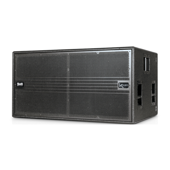 dB Technologies DVA KS20 Quick Start User Manual