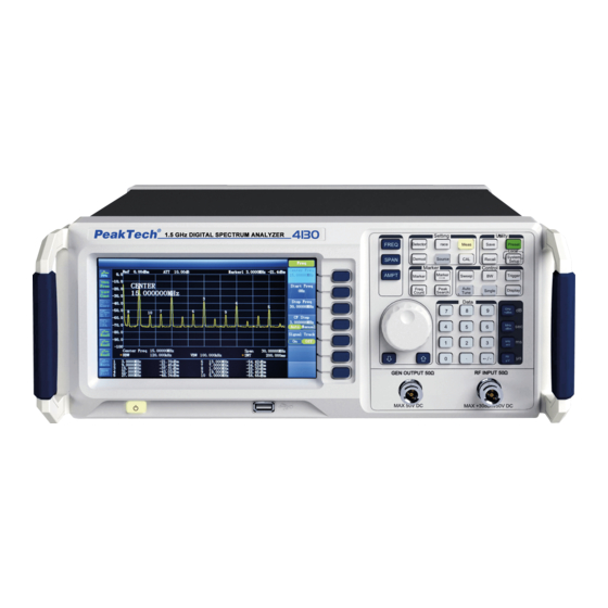 PeakTech 4130 Operation Manual