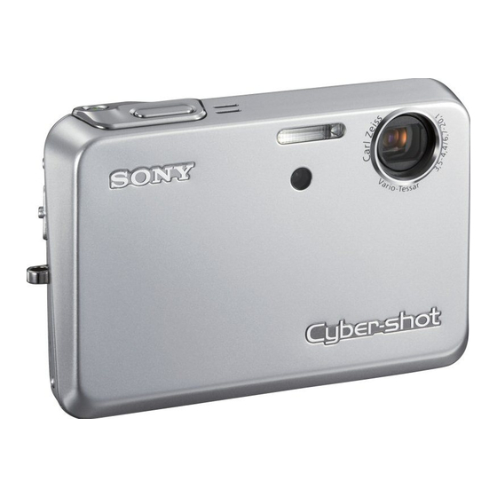 Sony DSC-T3/T33 Operating Instructions Manual