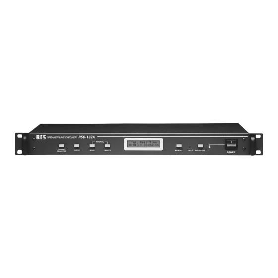 RCS RCS-132A Line Monitoring Device Manuals
