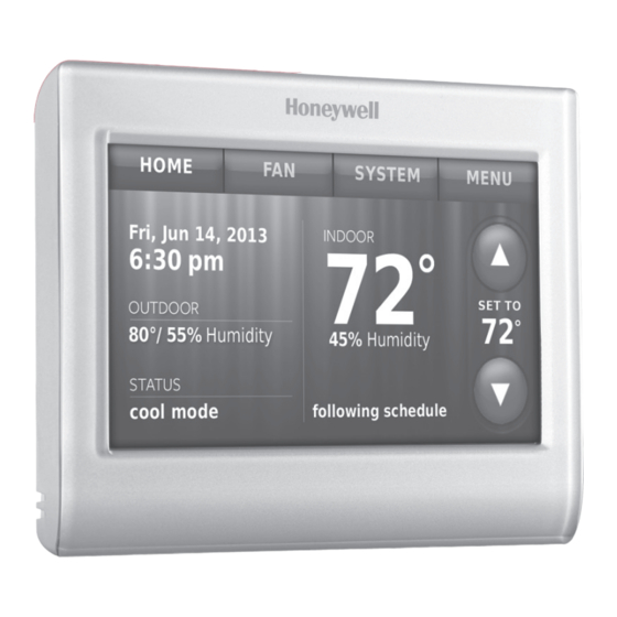 Honeywell Home RTH9590 Quick Start Manual
