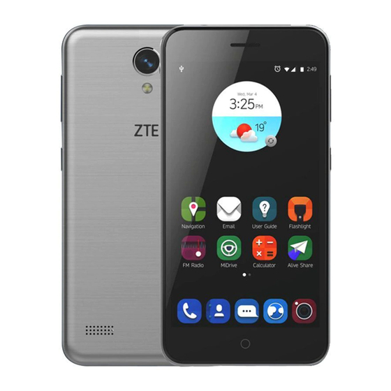 Zte BLADE A520 Quick Start Manual