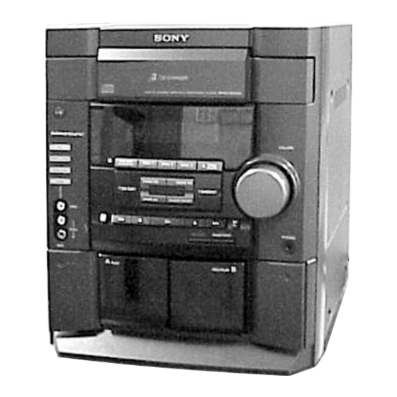 Sony HCD-DX10 Service Manual