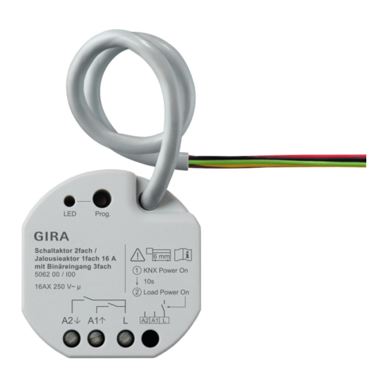 Gira KNX 5062 00 Operating Instructions Manual