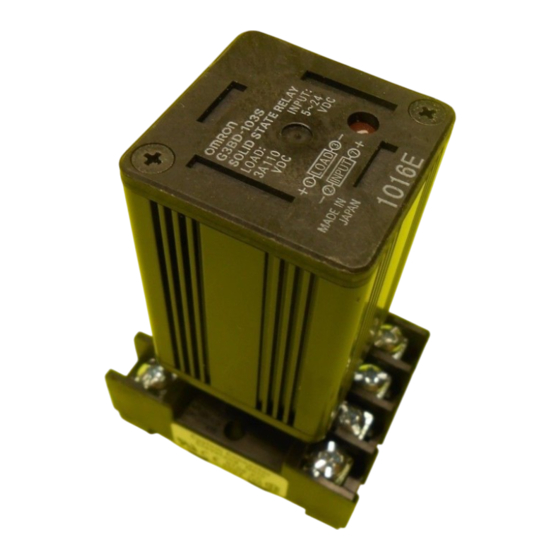 Omron G3B Manual