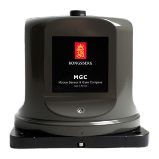 Kongsberg MGC R Series Operator's Manual