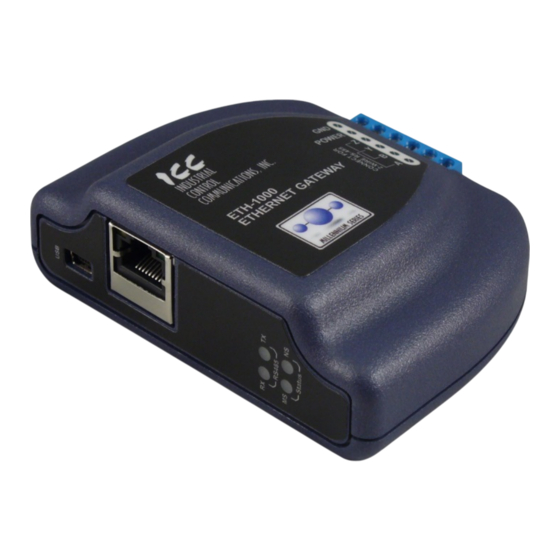 ICC ETH-1000 Instruction Manual
