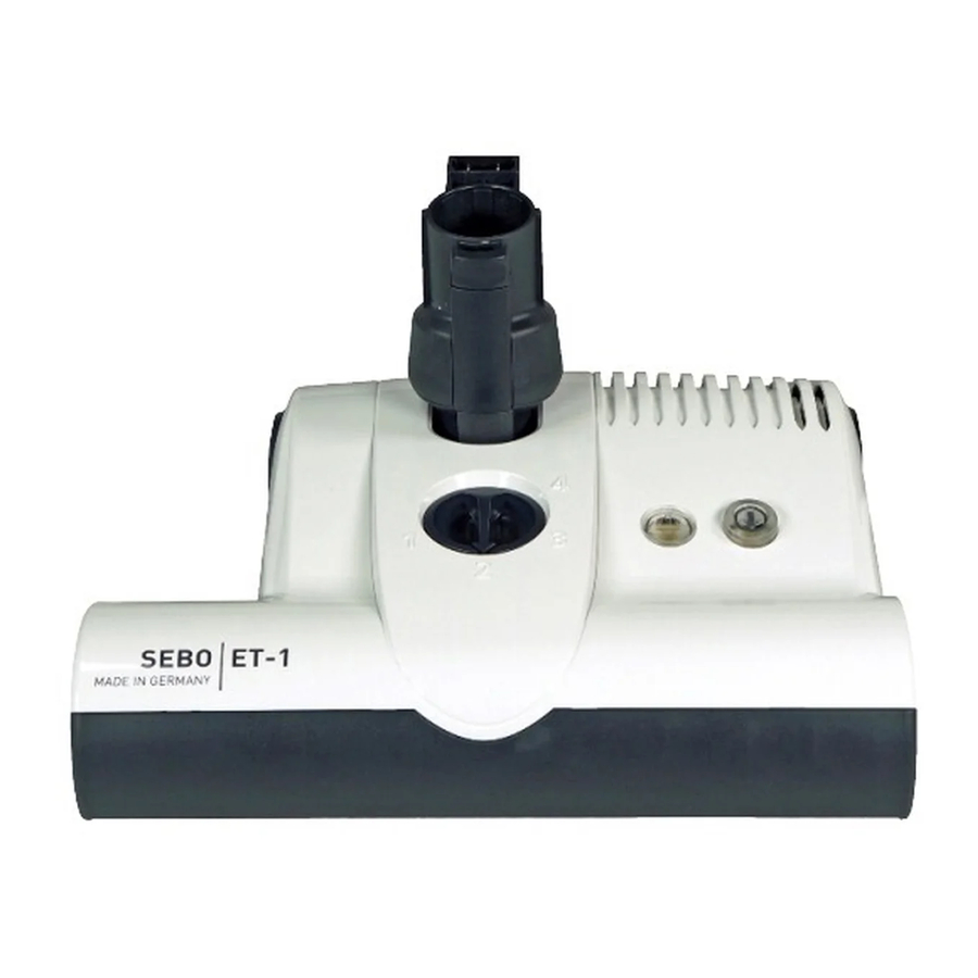 Sebo ET-1 Owner's Manual