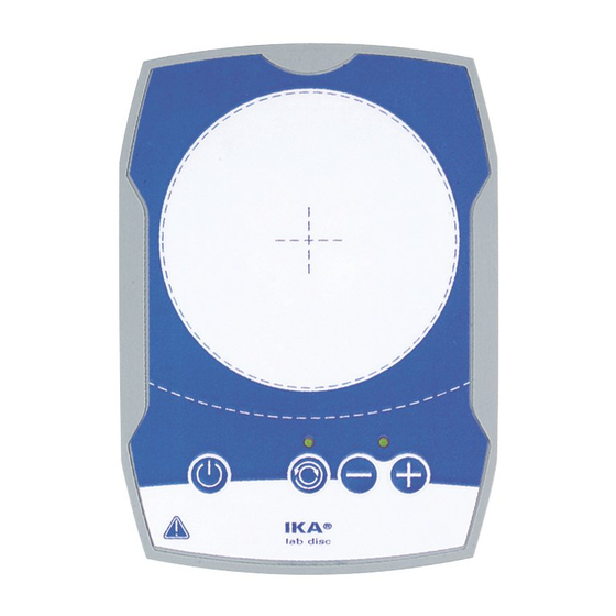 IKA Lab Disc IKAMAG Operating Instructions Manual