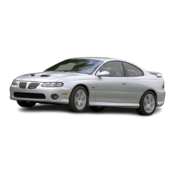 Pontiac 2006 GTO Owner's Manual