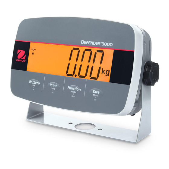 OHAUS Defender 3000 Instruction Manual