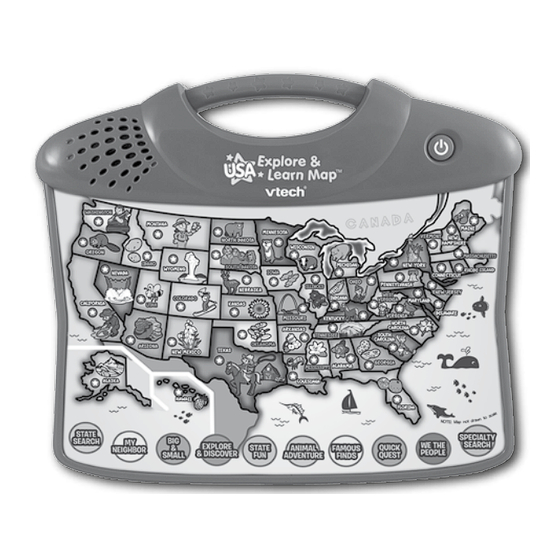VTech USA Explore & Learn Map User Manual