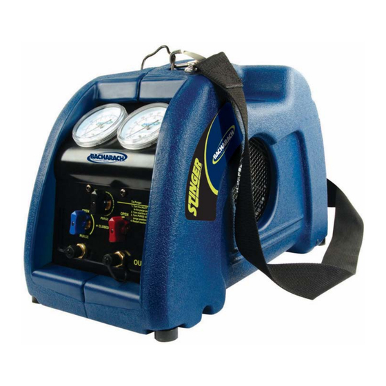 Stinger Refrigerant Recovery Unit User Manual