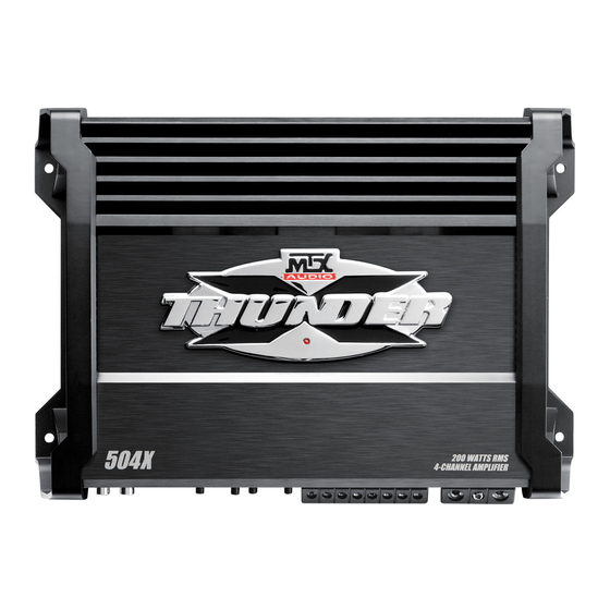 MTX thunder X504 Owner's Manual