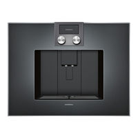 Gaggenau CM 470 Quick Reference Manual