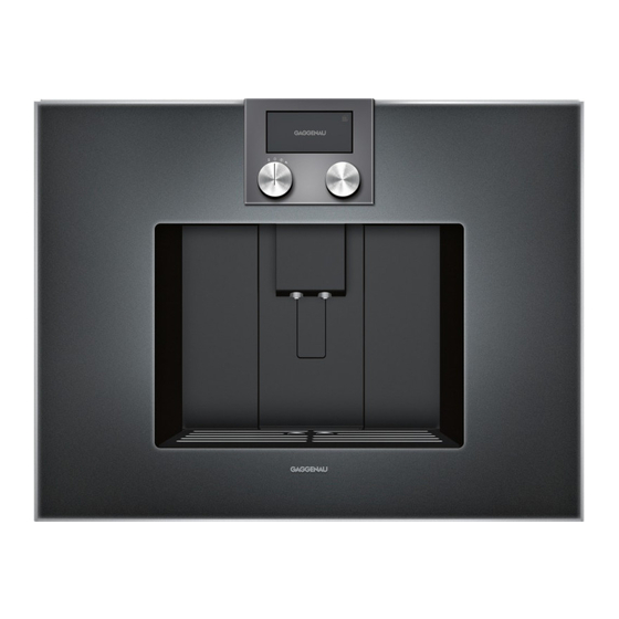 Gaggenau CM 470 Manuals