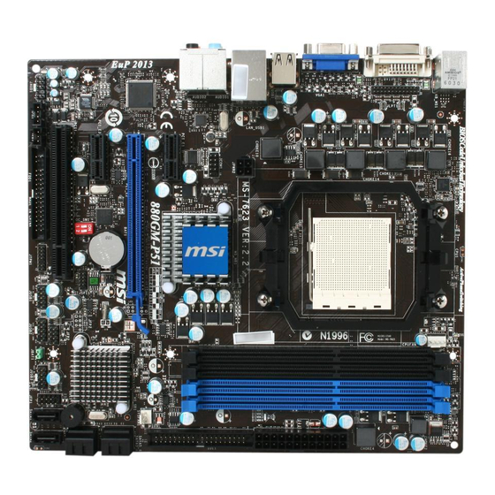 MSI 880GM-P51 SERIES MOTHERBOARD USER MANUAL