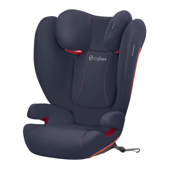 Cybex Silver SOLUTION B-FIX User Manual