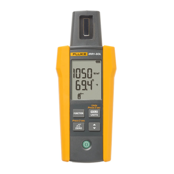 Fluke IRR1-SOL User Manual