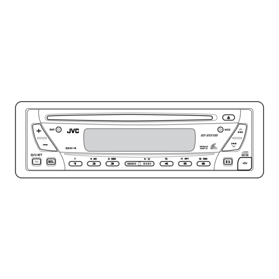 JVC KD-SV3105UH Instructions Manual
