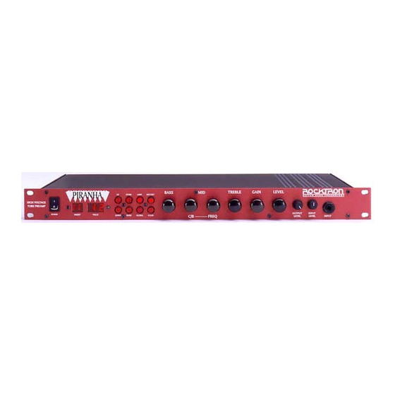 Rocktron PIRANHA User Manual