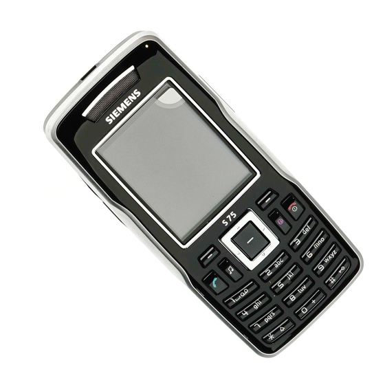 Siemens S75 Manual