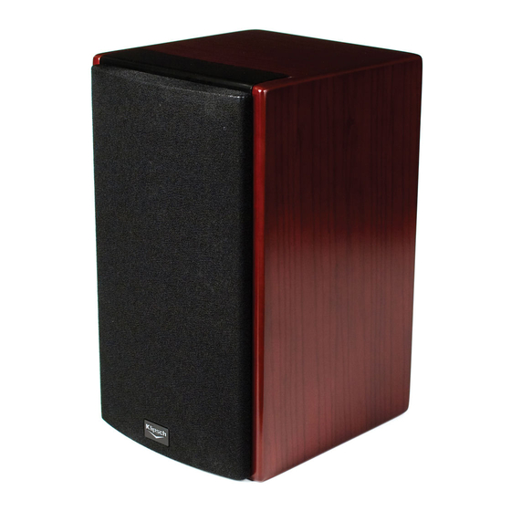 Klipsch Icon Series WB-14 Owner's Manual