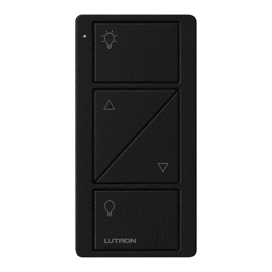Lutron Electronics Pico PK-2BRL-MAW-L01 Quick Start Manual