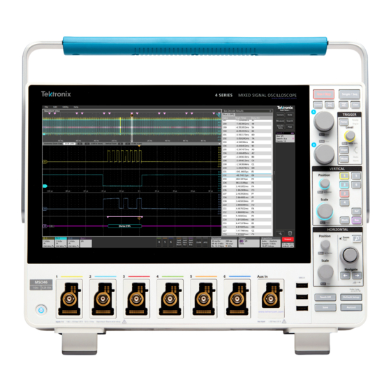 Tektronix 4 Series Declassification And Security Instructions