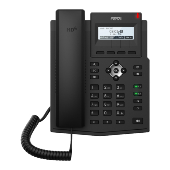 Fanvil X1SG Quick Installation Manual