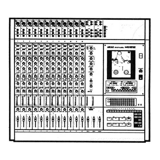 Akai MG1212 Operator's Manual