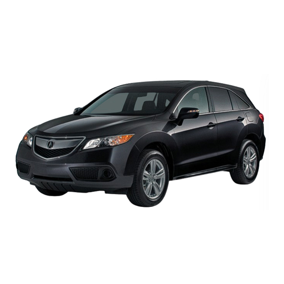 Acura  2013 RDX Advanced Technology Manual