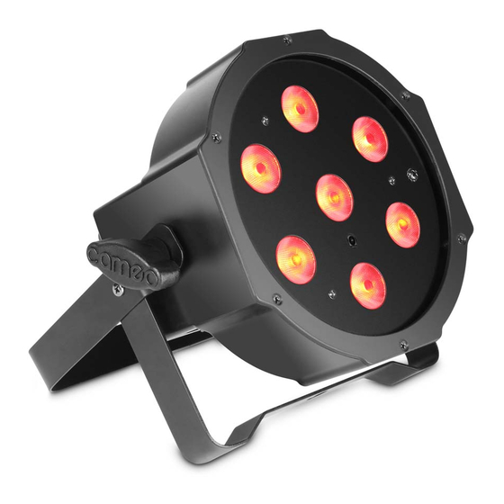 Cameo FLAT PAR CAN TRI 3W IR User Manual