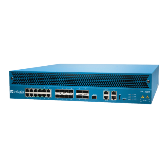 PaloAlto Networks PA-3200 SERIES Quick Start Manual