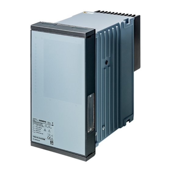 Siemens SIPROTEC 7XR8004 Manual