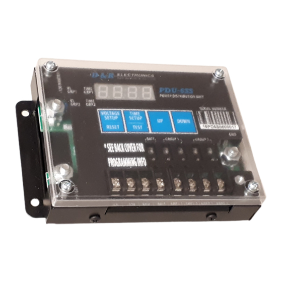 D&R ELECTRONICS PDU-6SS User Manual