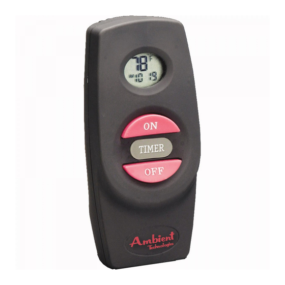 Ambient Technologies RCBE Installation And Operating Instructions