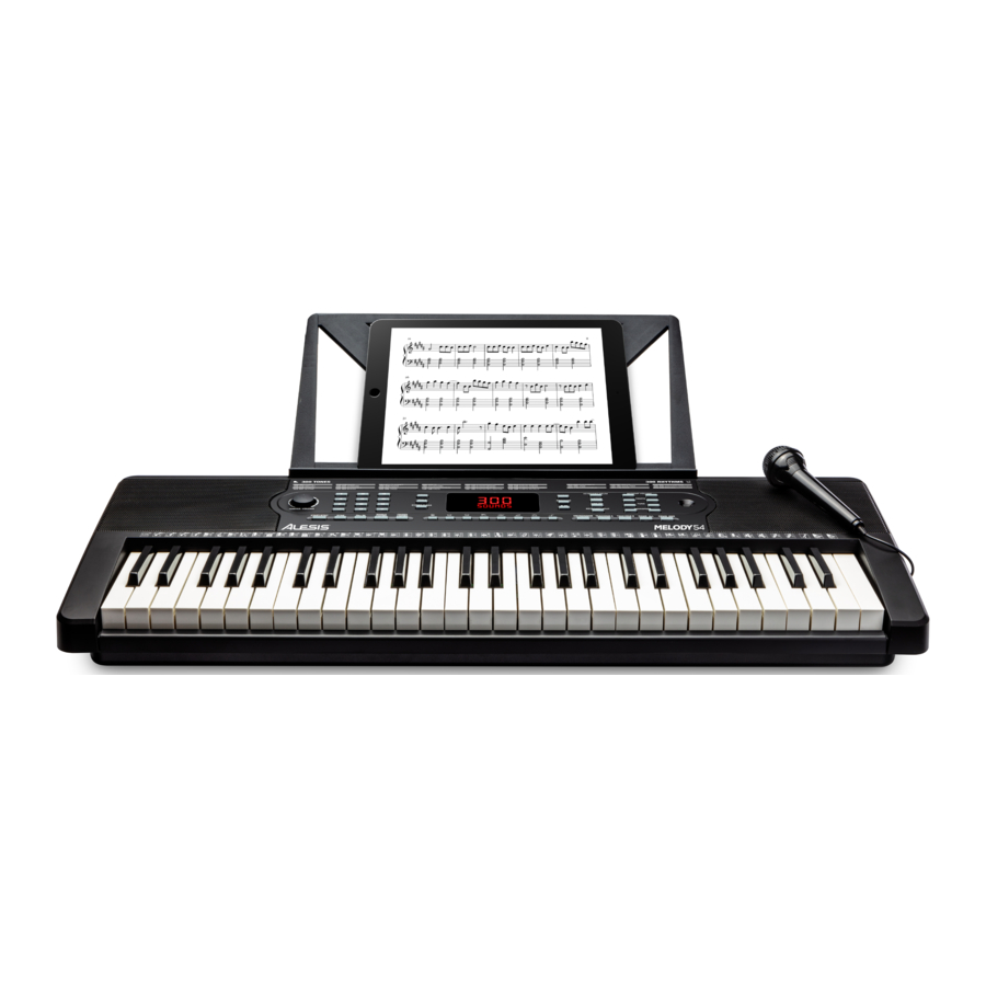 Alesis Melody 54 - Portable Keyboard Manual