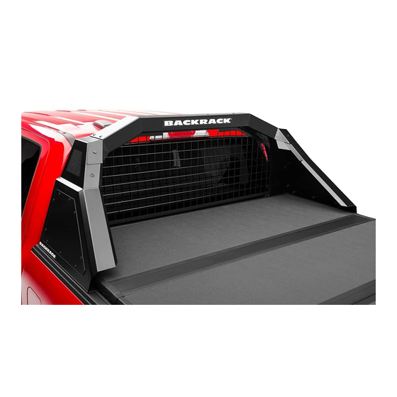 REALTRUCK Backrack TRACE RACK TR9001 Installation Instructions