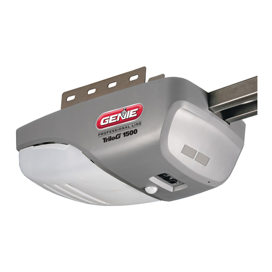 Genie IntelliG Setting Limits & Remote Programming