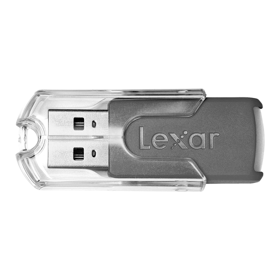 Lexar JumpDrive FireFly Quick Start Manual